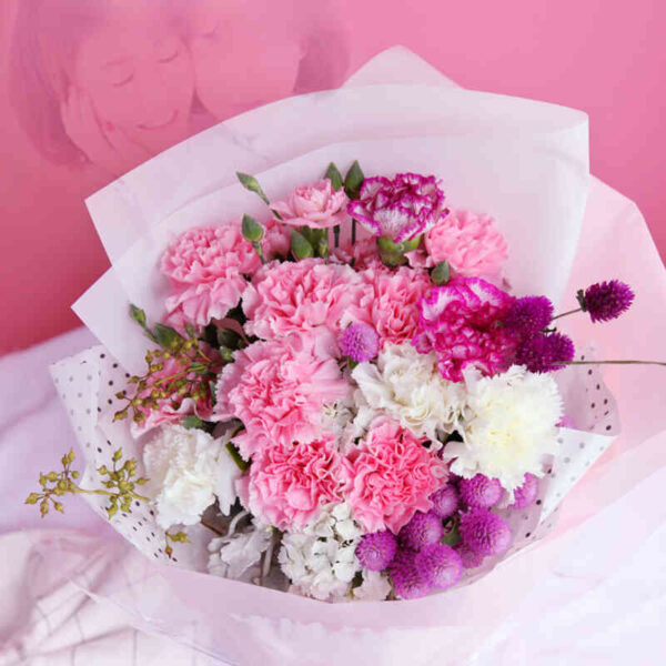 Bó hoa Cẩm Chướng hồng