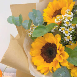 bó hoa hướng dương 3 bông