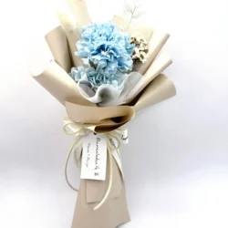 bó hoa cẩm chướng xanh nhỏ