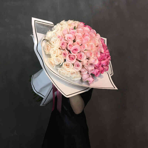 hoa hồng bó tròn