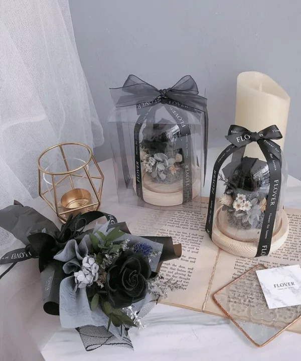 Đèn Trang Trí đẹp trong Hộp với Hoa Đèn Trang Trí đẹp trong Hộp với Hoa