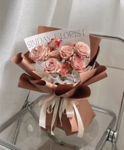 Bó hoa hồng Cappuccino