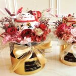 Giỏ hoa mèo thần tài khai trương