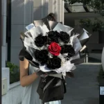 bó hồng đen sang trọng ấn tượng
