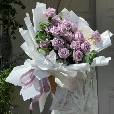 30+ mẫu bó hoa hồng tím đẹp nhất thế giới