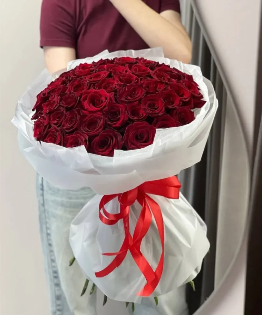 mẫu bó hoa hồng đỏ