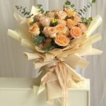 bó hoa hồng vàng