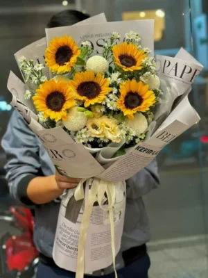 bó hoa hướng dương cho cung cự giải