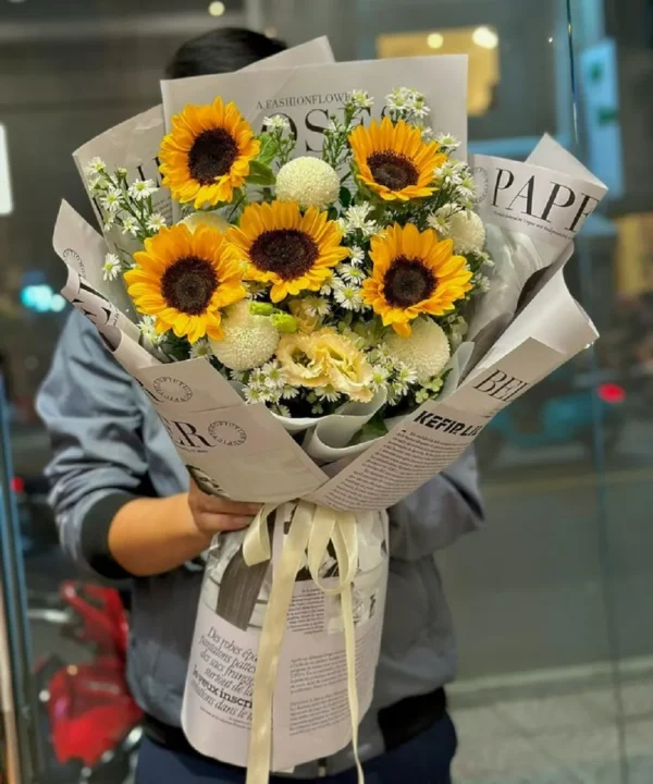 bó hoa hướng dương cho cung cự giải