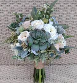 Bó hoa cưới sen đá | 7F Garden