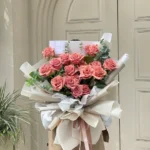 Hoa hồng bó trần nhập khẩu rẻ đẹp