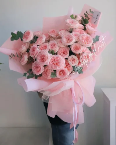 hoa hong ohara 2 bó hoa hồng ohara tone hồng