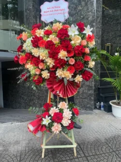 Mẫu hoa khai trương hoa sen - Ảnh 3