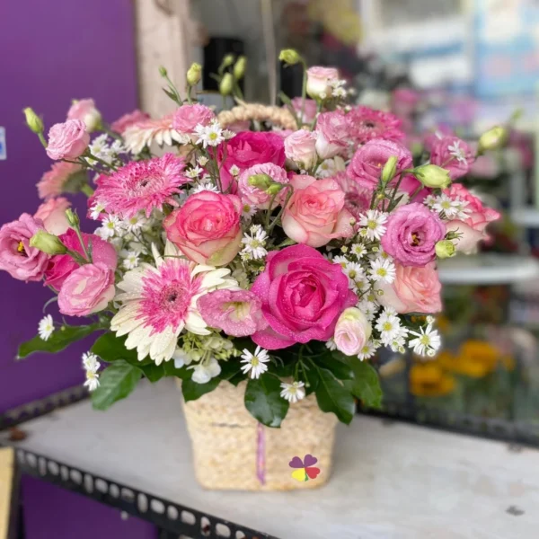 Lẵng hoa khai trương 700k - Ảnh 2