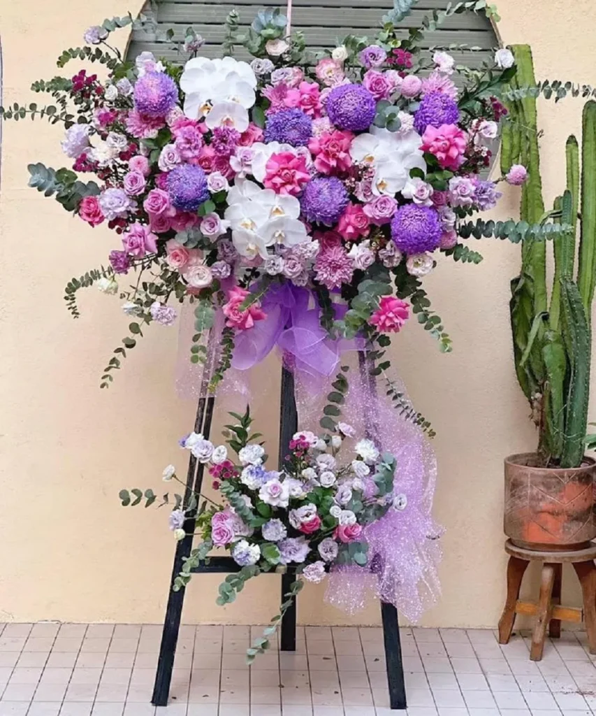 lang hoa sinh nhat 2 tang lẵng hoa sinh nhật 2 tầng