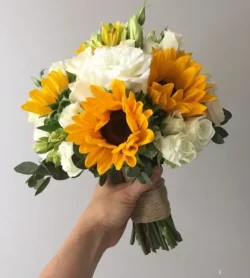 mẫu hoa hướng dương cô dâu