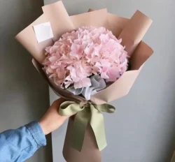 bó hoa cẩm tú cầu hồng