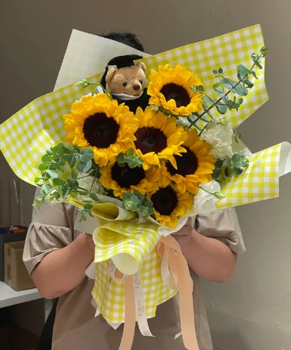 bo hoa co gau bong tot nghiep 3