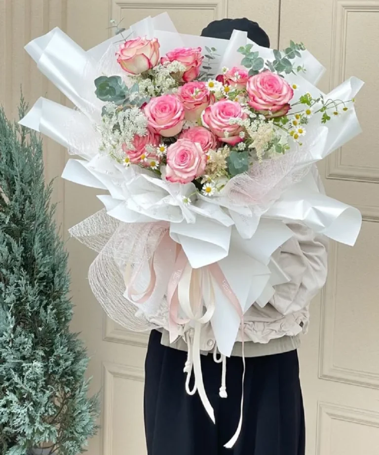 bó hoa hồng tặng vợ ngày 8/3