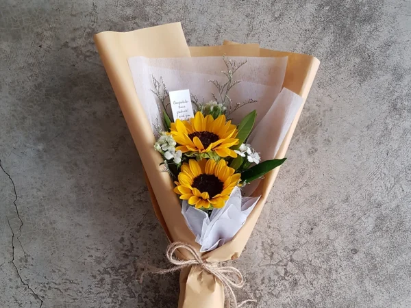 bó hướng dương 2 bông