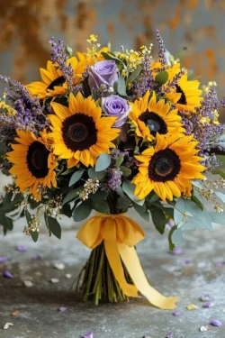 Hoa cưới hướng dương hồng - Ảnh 5