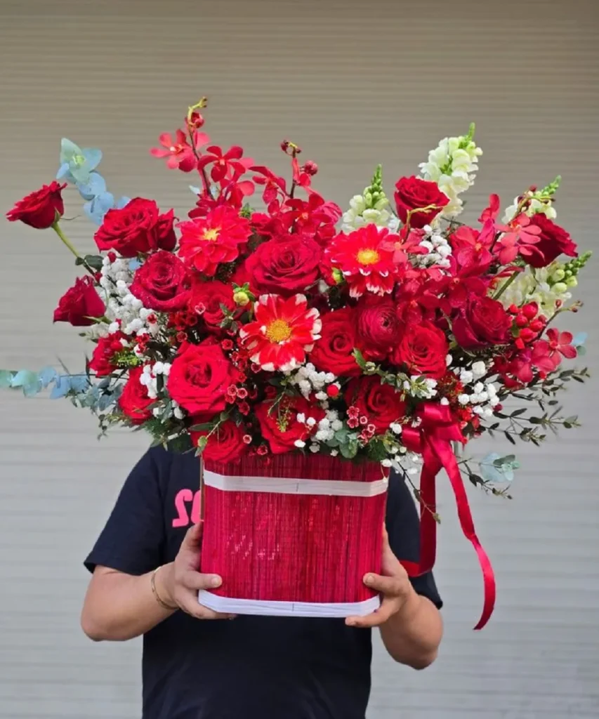 Lẵng hoa mừng khai trương Hồng Phát