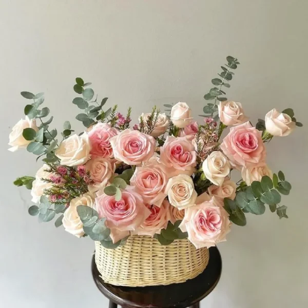 mẫu giỏ hoa giá dưới 500k