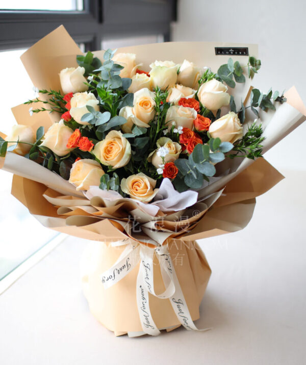 Hoa chúc mừng mẹ tròn con vuông