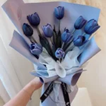 bó hoa tulip xanh