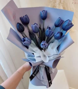 bó hoa tulip xanh