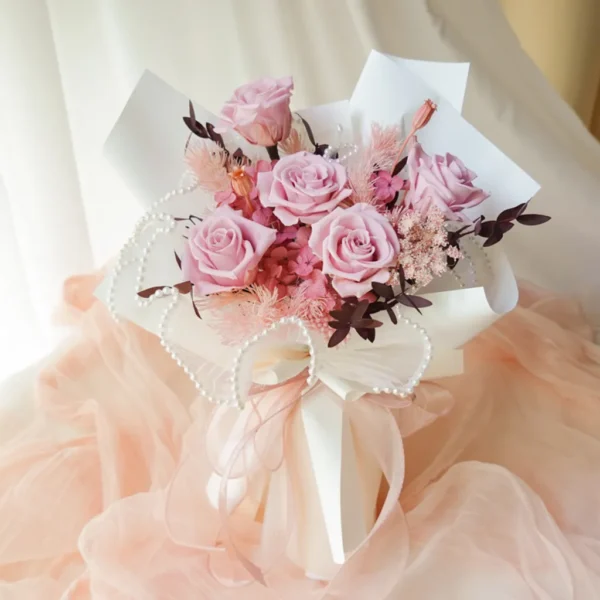 bó hoa sáp 5 bông bó hoa sáp 5 bông