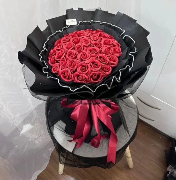 bó hoa sáp đỏ 50 bông