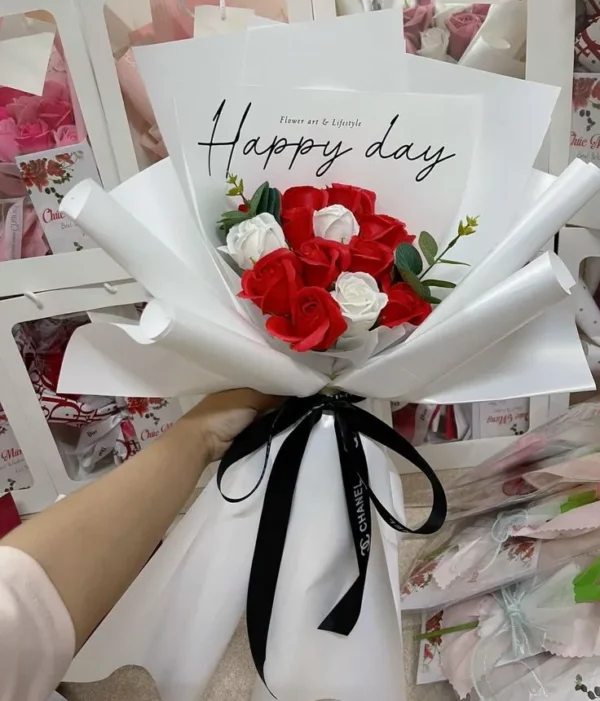 Bó hoa sáp 7 bông