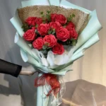 bó hoa sáp đỏ