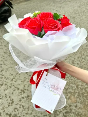 mẫu hoa sáp đỏ hcm