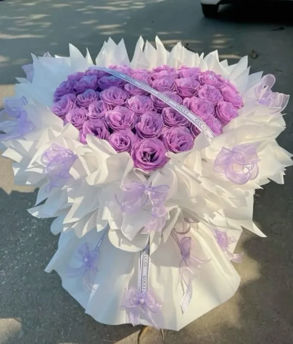 Bó hoa sáp tặng người yêu 7F Garden Bó hoa sáp tặng người yêu màu tím 7F Garden