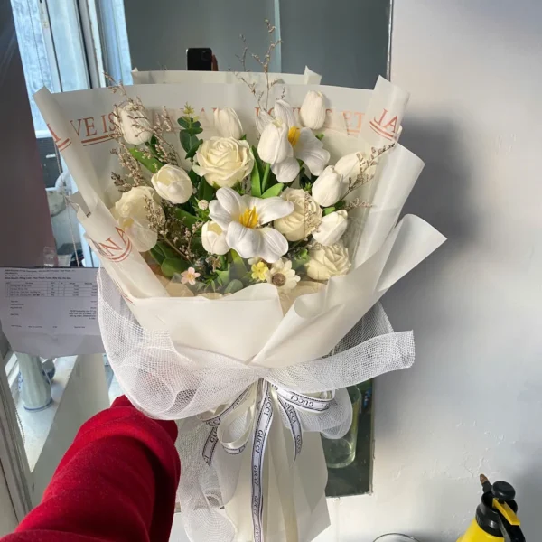 bó hoa tulip sáp tặng sinh nhật (2) (1) hoa sáp tulip