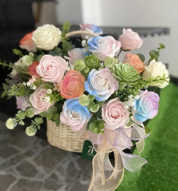 Giỏ hoa sáp khai trương Giỏ hoa sáp khai trương tại tphcm