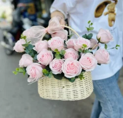 mua giỏ hoa sáp tặng khai trương