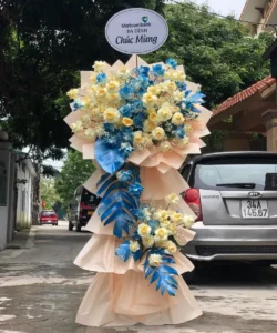 Hoa chúc mừng khai trương ngân hàng