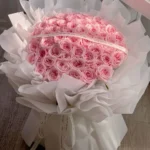 Hoa sáp valentine tròn và hình trái tim