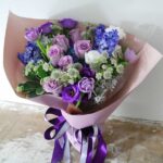 hoa sinh nhật màu tím