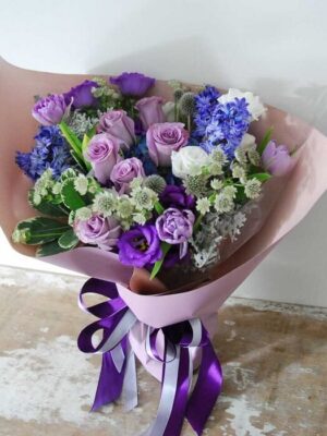 hoa sinh nhật màu tím