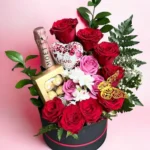hoa và rượu sinh nhật