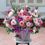 Lẵng hoa chúc mừng đại hội