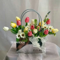 giỏ hoa sáp chúc mừng khai trương