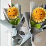 Bó Hoa hướng dương tốt nghiệp bằng len