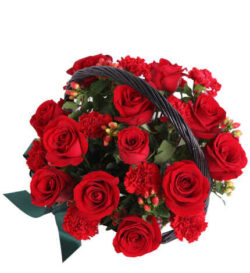 Giỏ hoa hồng đỏ đep