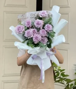 bó hoa hồng 12 bông