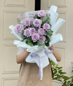 bó hoa hồng 12 bông